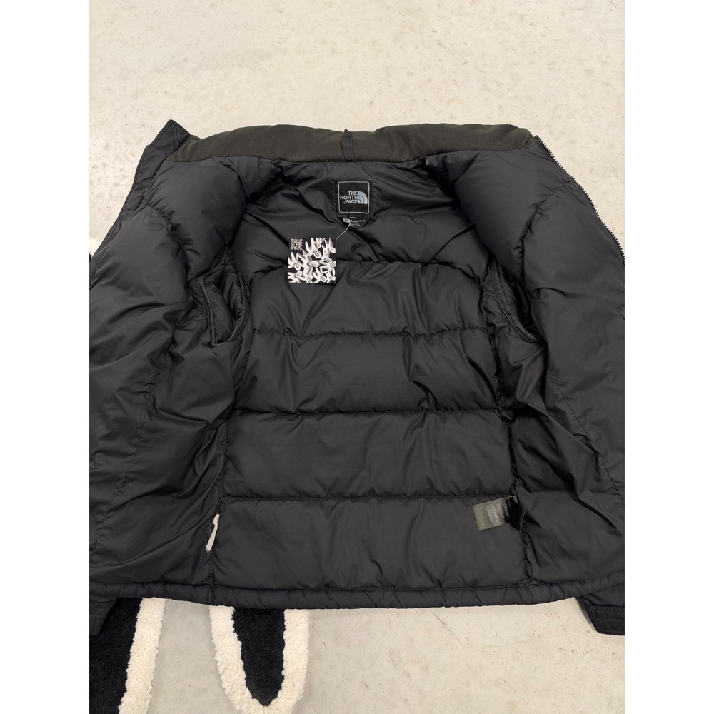 The North Face 700 Down Puffer Jacket Womens Small Black Full Zip Coat BS556628 - Picture 3 of 10